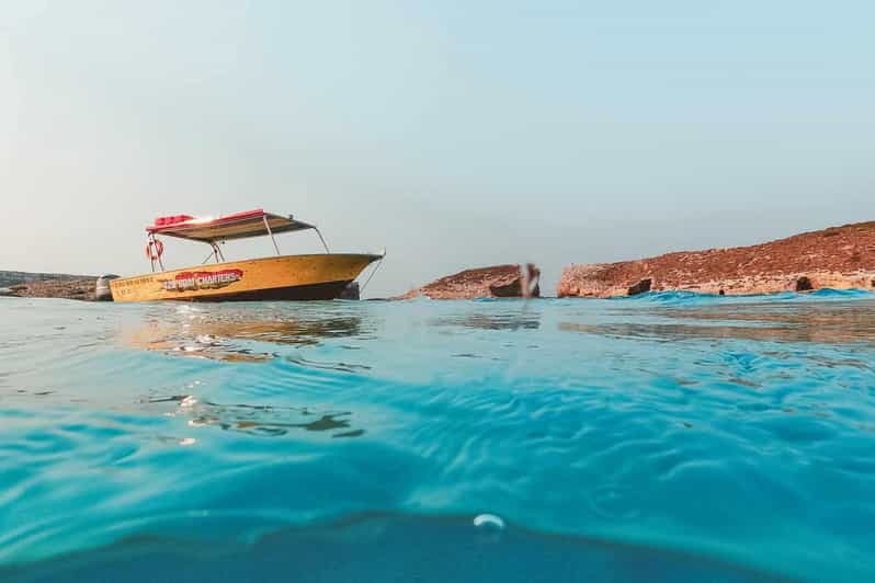 Blue Lagoon: Malta, Crystal Lagoon, Caves, Private Speedboat - Onboard comfort: cooler, noodles, WiFi, and music