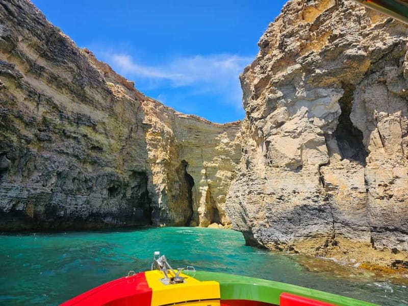 Blue Lagoon:Malta Crystal Lagoon, Comino,Private Speedboat - Stop 3: Crystal Lagoon, faster snorkeling and a clean-water feel