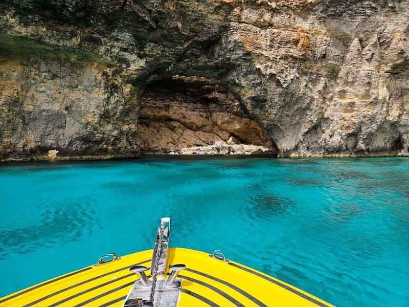 Blue Lagoon:Malta Crystal Lagoon, Comino,Private Speedboat - What’s included on board (and what that means for your day)