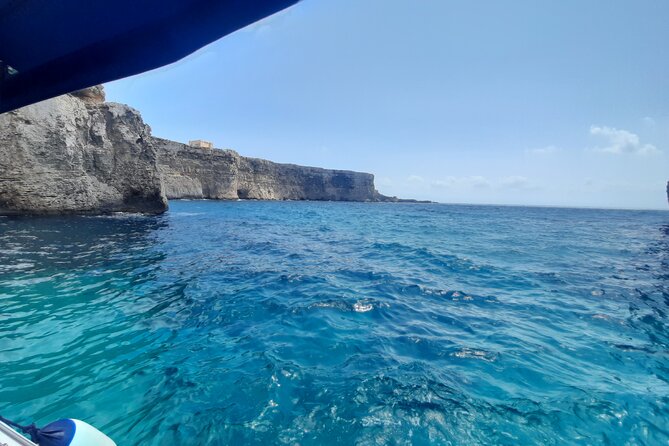 Boat Charters Blue lagoon, Crystal Lagoon, Comino, Malta 4hr trip - Crystal Lagoon and the cave sights: snorkeling plus classic Comino scenery