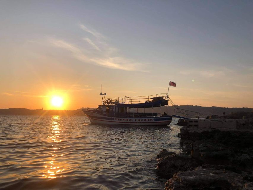 Bugibba: Scenic Sunset Cruise with Blue Lagoon Swim Stop - Onboard comfort: WiFi, restroom, and buying drinks when you want