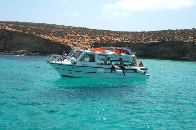 Comino and Gozo Private Boat Tour : Julie Pearl Boat - Blue Lagoon on Comino, the Swim Stop You Plan Your Photos Around