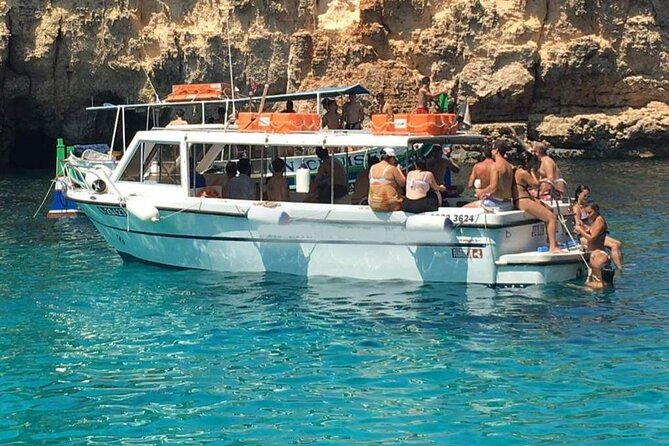 Comino and Gozo Private Boat Tour : Julie Pearl Boat - Santa Maria Bay, Elephant Rock, and the Quieter Comino Side