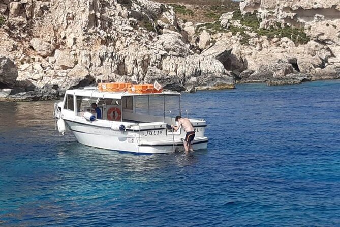 Comino and Gozo Private Boat Tour : Julie Pearl Boat - Santa Maria Caves: When the North Side Turns Into Underwater Architecture