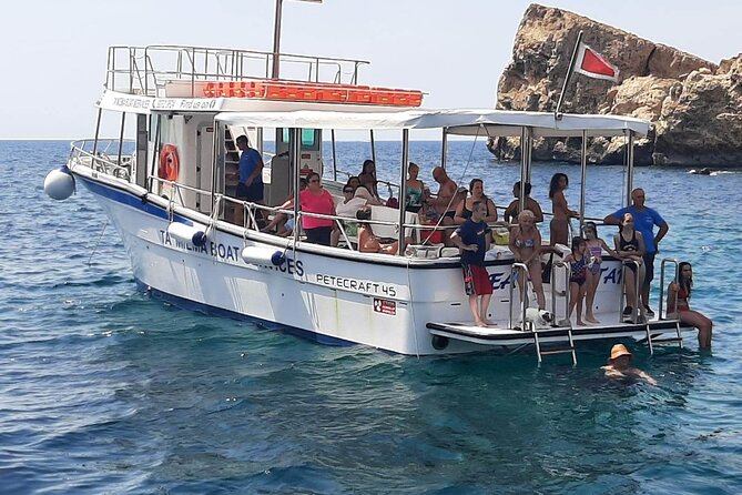 Comino Blue Lagoon and Gozo-Sea Star Boat Private Tour - Crystal Lagoon, caves, and movie-cast scenery from the water