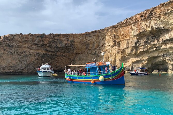 Comino Private Boat with Snorkeling and Cave Sightseeing - Stop 3: Santa Maria Caves and the pond swim inside