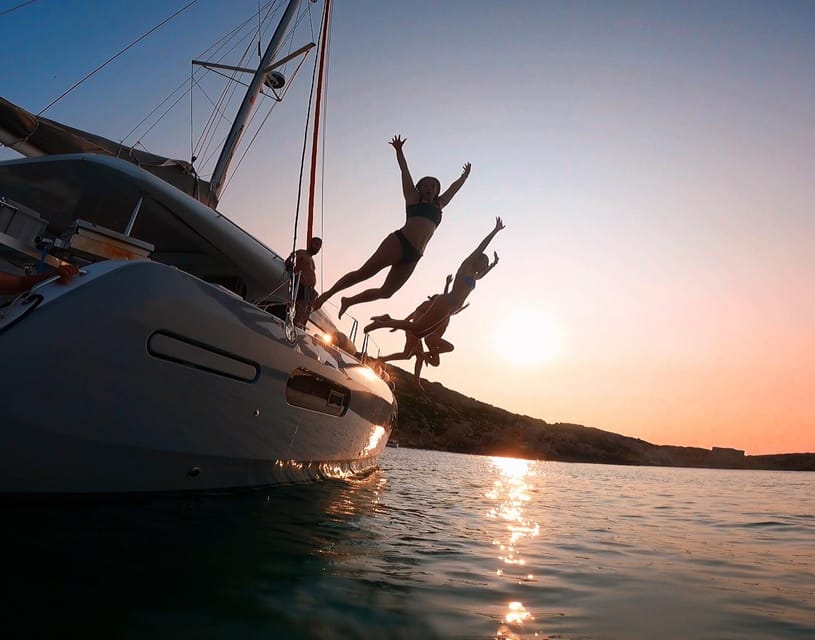 Evening Catamaran Charter - Service on the water: skipper, English guide, and Michaela’s communication