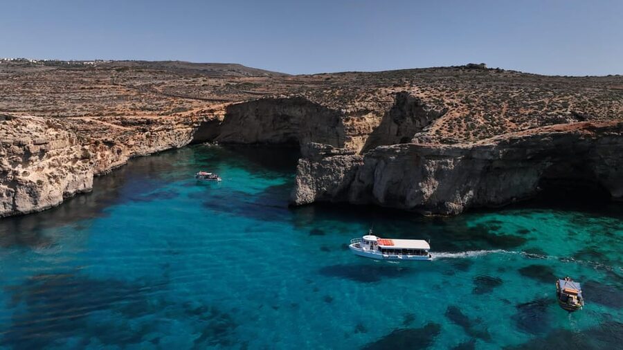 Ferry service to Blue Lagoon (opt. stop in Gozo)& Caves trip - Caves trip: a quick bonus that makes the route feel like more than transit