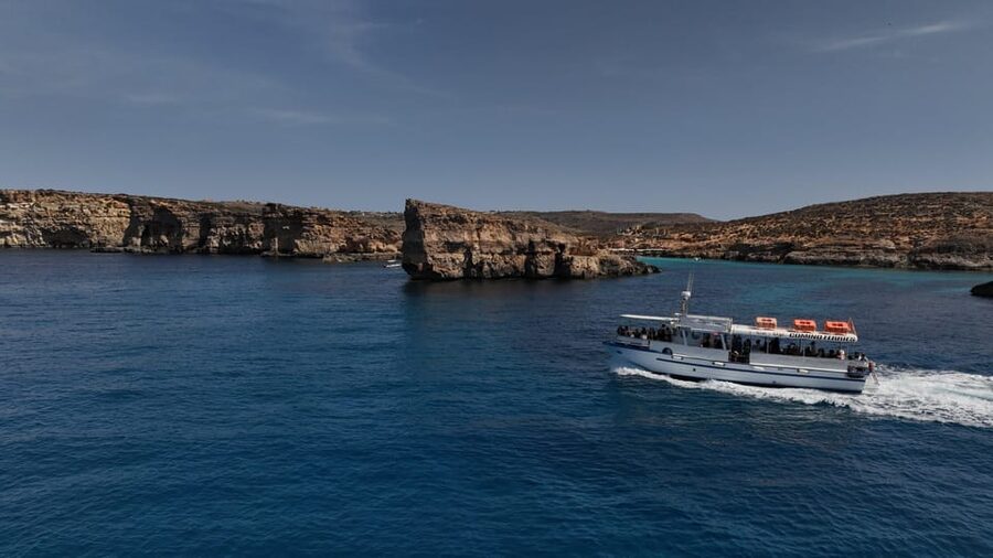 Ferry service to Blue Lagoon (opt. stop in Gozo)& Caves trip - Price and value: about $17 per person for a full ferry day