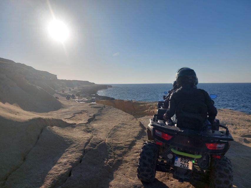 From Malta: Blue Lagoon and Gozo Tour w/Quads and Dinner - Gozo by quad at sunset: how the 570cc ATV tour feels