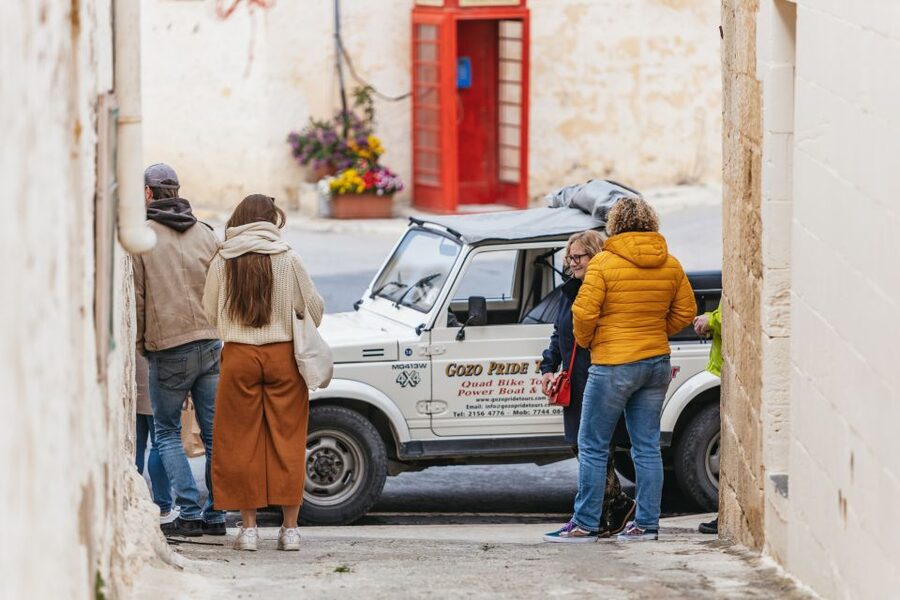 From Malta: Full-Day Gozo UTV Tour with Lunch and Boat Ride - Ta’ Pinu National Shrine and Marsalforn Bay, Then the Climb to Victoria