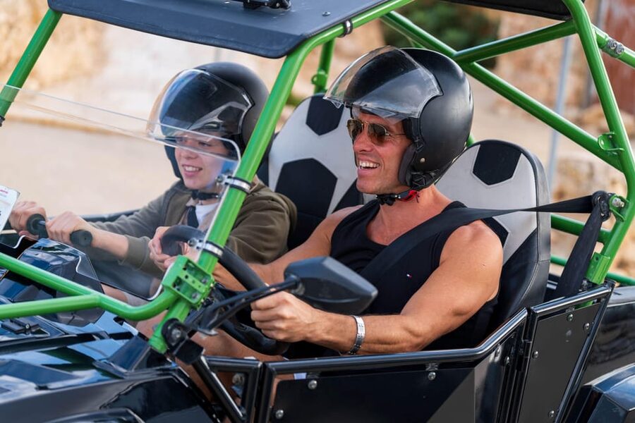 From Malta: Gozo & Comino Full-Day Buggy Tour with Lunch - Safety briefing, automatic buggies, and the license rules
