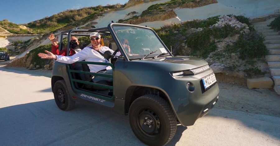 From Malta: Self-Driving E-Jeep Guided Tour in Gozo - Comino’s Blue Lagoon, caves, and viewpoints when weather cooperates