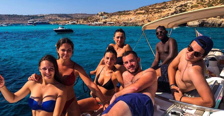 From Marsamxett: Maltese Islands Private Yacht Charter - Your route is not fixed: north or south, then bays that fit the day