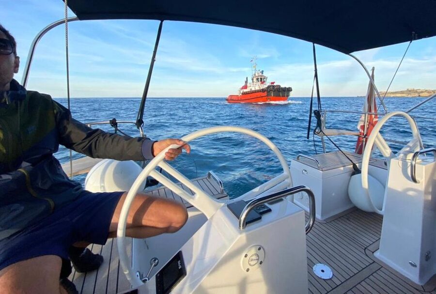 From Valletta: Full Day Private Charter on a Sailing Yacht - Armier Bay beach time: where the day shifts from swim to unwind