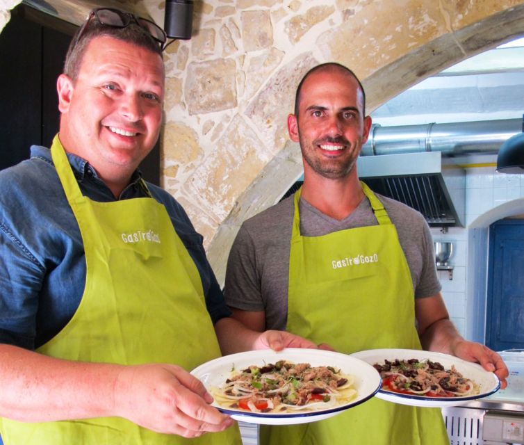 Gozo: Cooking Class and Market Visit - Lunch you earn: water, wine or beer, and coffee