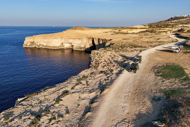 Gozo Jeep Safari Tour (4x4) + Comino (Blue Lagoon) boat trip! - Xwejni Salt Pans and the Marsalforn area: Gozo’s working island side
