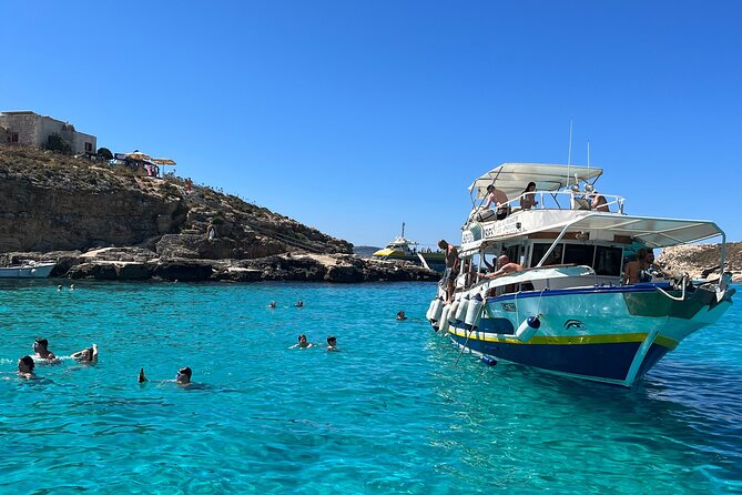 Half day Cruise - Comino, Gozo, Blue & Crystal Lagoon, and Caves - Crystal Lagoon, Comino caves, and the “elephant head” cliff view