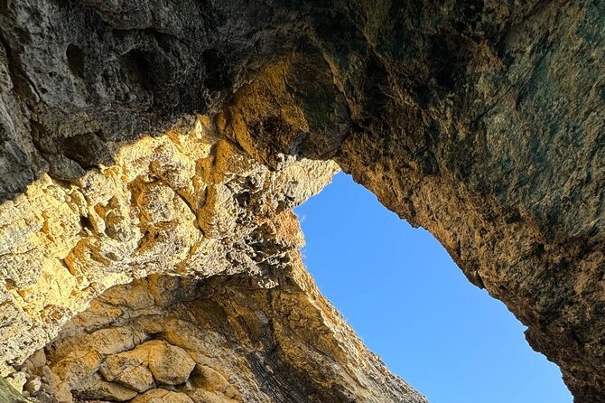 Half Day Malta Tour to Gozo Comino and Blue Lagoon Caves - Santa Maria Caves and Elephant Rock: the photo payoff, with tricky visibility sometimes