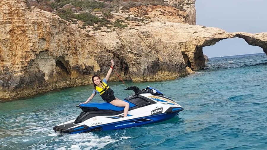 Malta 30 Minutes Jet Ski Rental / Hire - 2024 Yamaha VX - Your 30 minutes on Malta water: Comino channel time, your pace, your views