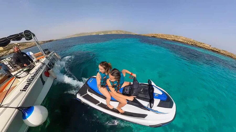 Malta 30 Minutes Jet Ski Rental / Hire - 2024 Yamaha VX - Small group setup: why “up to 2 riders” can feel like better value