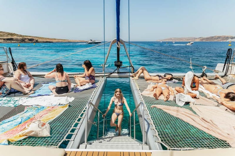 Malta: Blue Lagoon, Beaches & Bays Trip by Catamaran - Swim, Snorkel, and Getting In and Out Without Stress