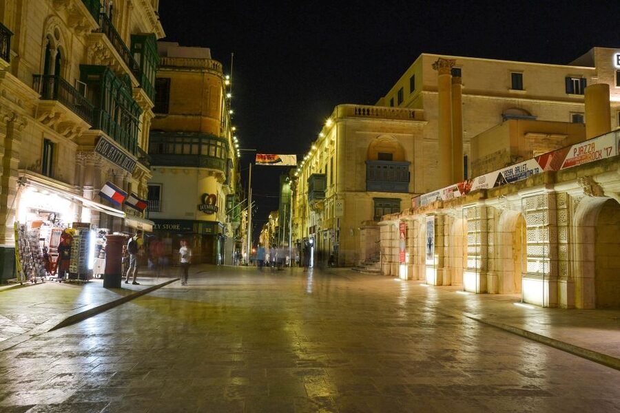 Malta By Night - Valletta, Birgu, Mdina & Mosta - Mosta’s The Rotunda, lit up in summer and hitting a special note in August