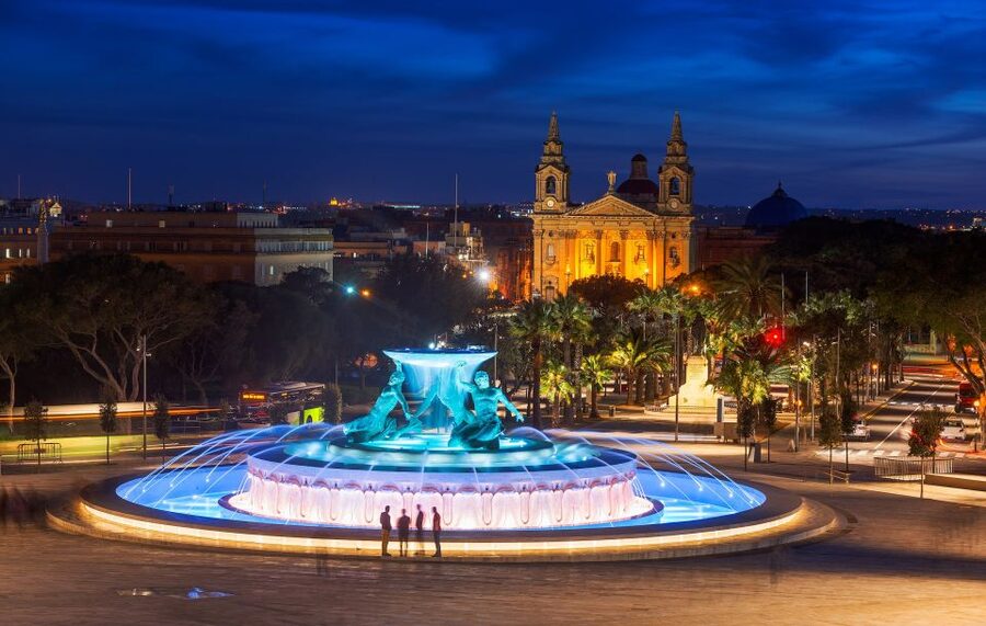 Malta By Night - Valletta, Birgu, Mdina & Mosta - Upper Barrakka Gardens and Valletta at night, capital-city vibes with real views