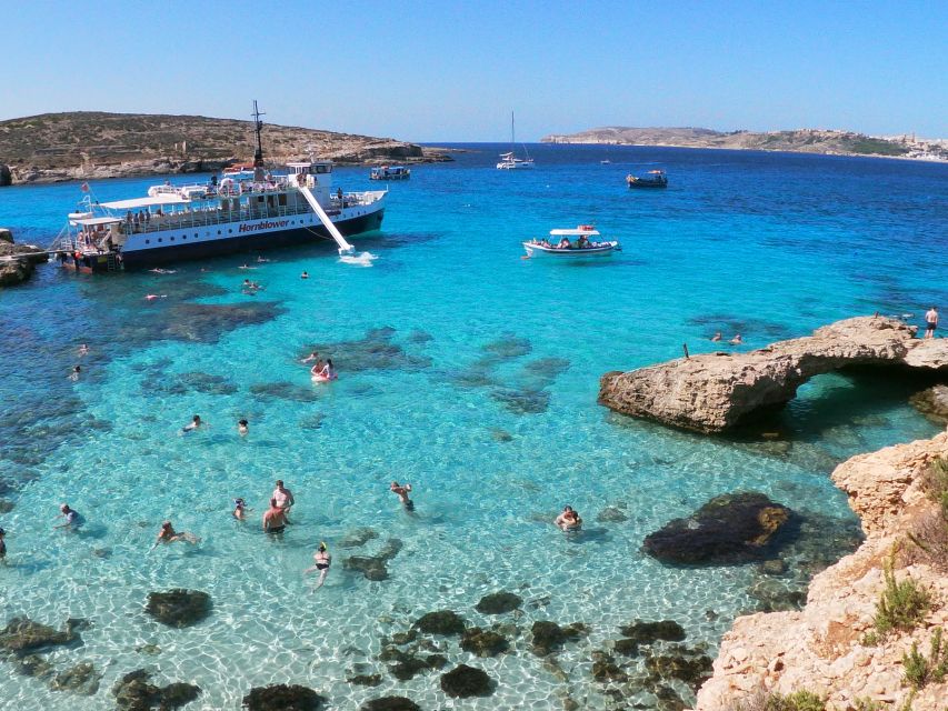 Malta: Comino, Blue Lagoon, Crystal Lagoon & Caves Cruise - The Blue Lagoon QR code and time-slot reality