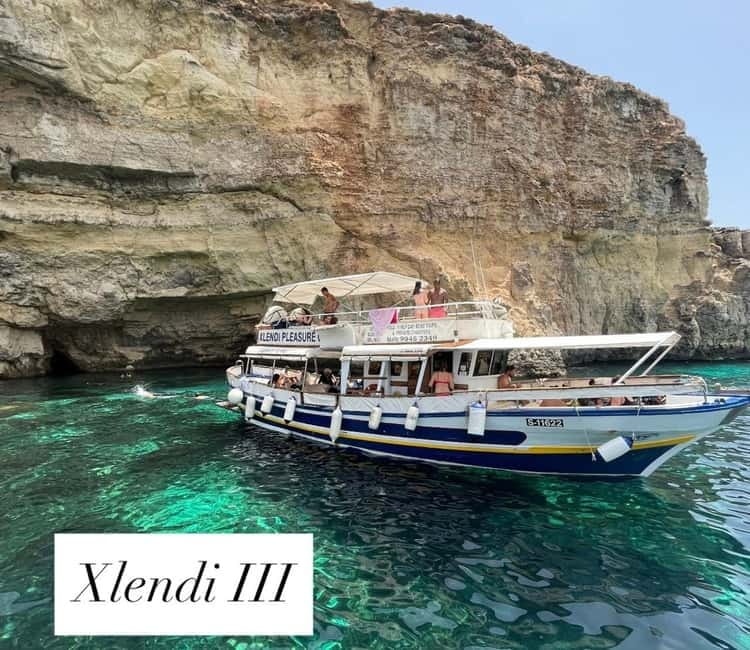 Malta: Comino, Gozo, Blue & Crystal Lagoon, and Caves Cruise - The Comino caves and Santa Marija and San Niklaw bays