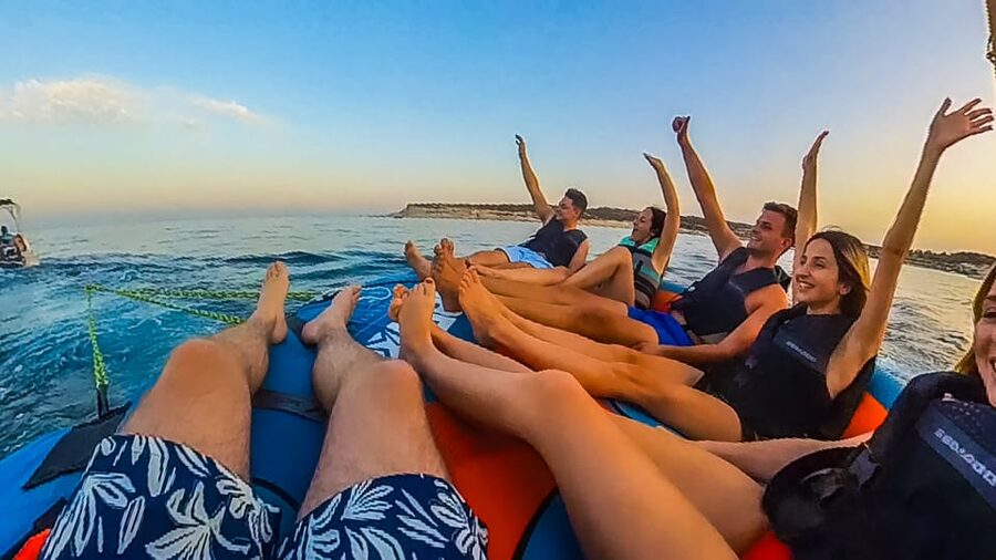 Malta: Crazy Sofa Ride Experience - Southern Malta by Speedboat: Bounces, Air, and the Kind of Fun You Share