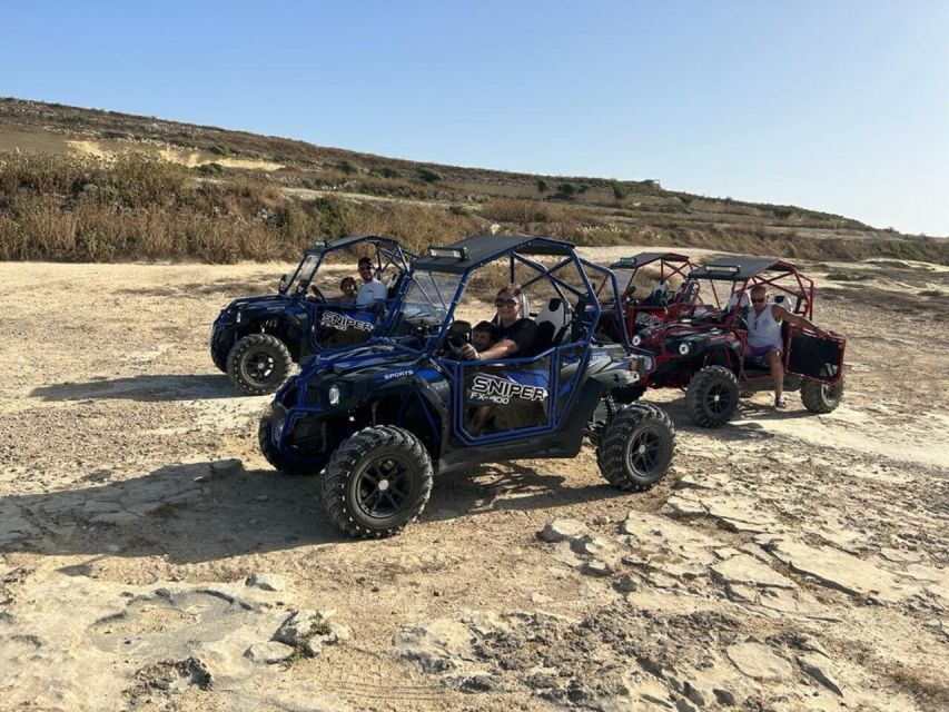 Malta: Full-Day Gozo Buggy Tour with Lunch & Boat Ride - Lunch in the middle: 3 courses plus water