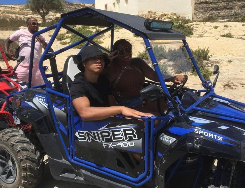 Malta: Full-Day Gozo Buggy Tour with Lunch & Boat Ride - Wine tasting, coffee tasting, and the local breaks