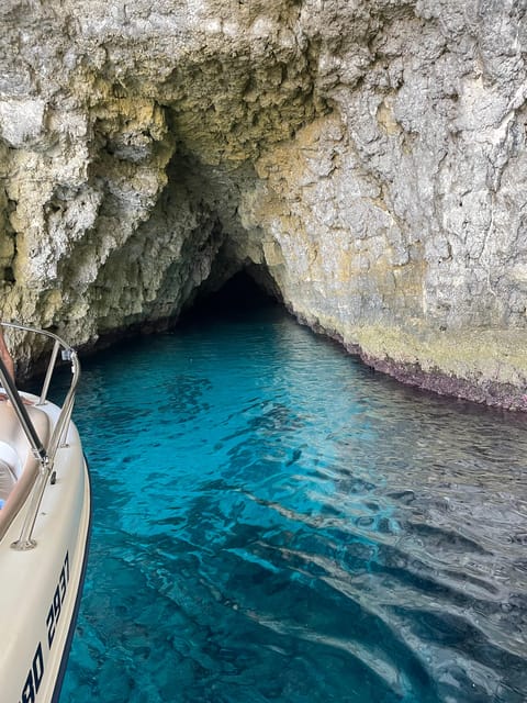 Malta:Gozo,Comino,Crystal/BlueLagoon&Caves Private Boat trip - Santa Marija Tower and Comino’s Sea Caves: Views Plus Adventure