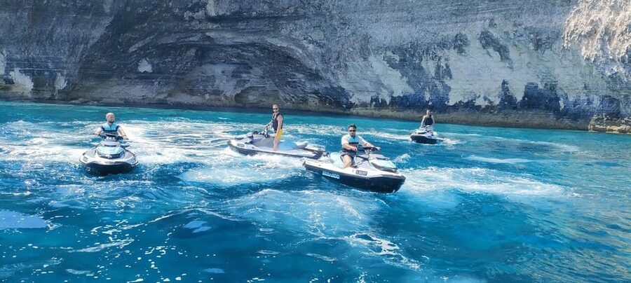 Malta: Jet Ski Safari to St. Paul's Islands or St Thomas Bay - South Safari Route: Valletta Grand Harbour to il-Hofriet Bays