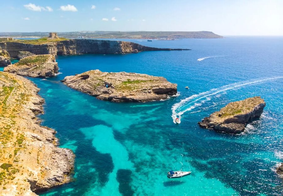 Malta: Roundtrip Ferry to Comino Blue Lagoon w/Gozo Option - The schedule that gives you real control (ticket, no time slot)