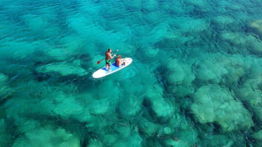 Malta: SUP Rental - Paddleboard pickup at Sensi Watersports in St Thomas Bay
