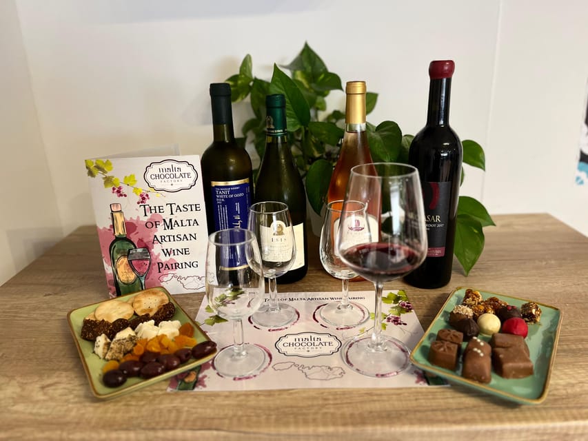 Malta: The Taste of Malta Artisan Wine Pairing - Location Tip: Easy to Find by Bugibba Square
