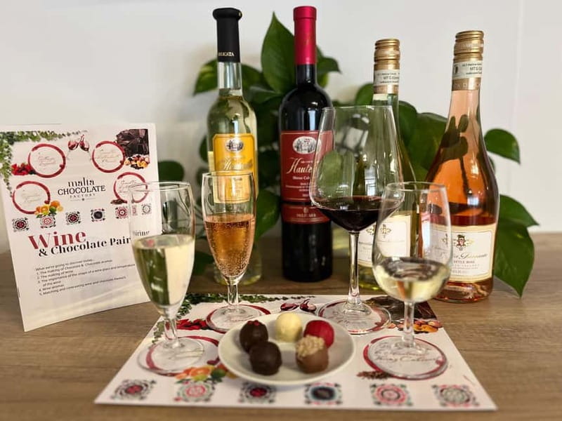 Malta: Wine and Chocolate Pairing Experience - Malta Chocolate Factory: your starting point near Bugibba Square