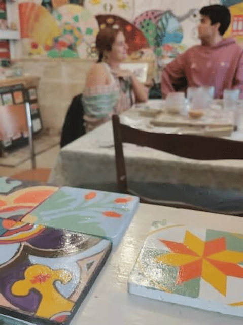Maltese Tile - Souvenir painting workshop with local - What you take home: an unbaked tile plus a handmade box