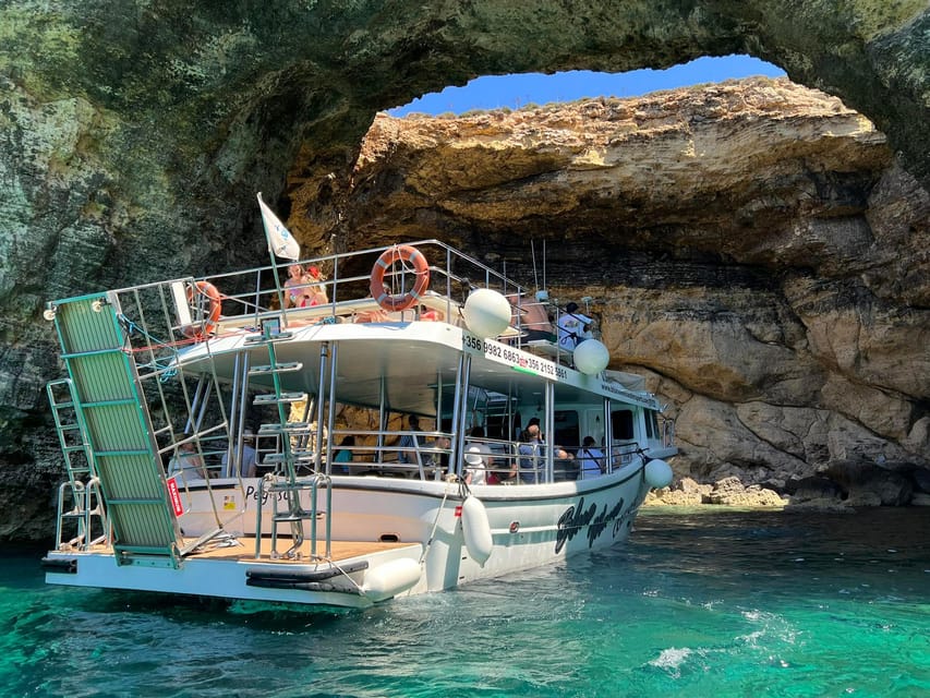 Mellieha: Comino, Crystal & Blue Lagoon 2 Bay Evening Cruise - Crystal Lagoon stop: one hour to enjoy clear water without racing