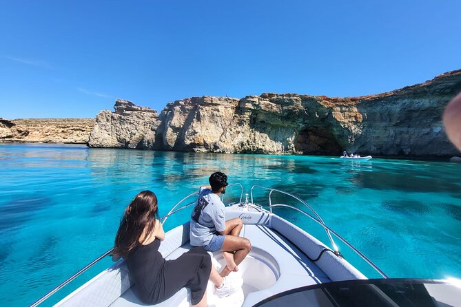 Private Boat Tour at Comino's Blue Lagoon and Crystal Lagoon - Blue Lagoon stop: swimming in clearer water, away from crowds