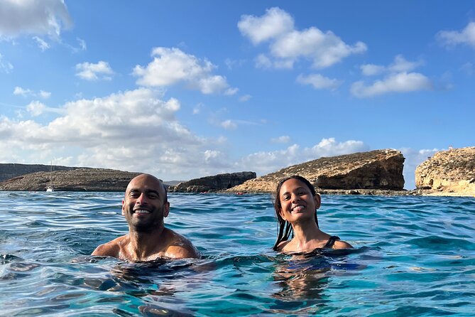 Private speed boat trip to Comino, Blue Lagoon and Caves - Crystal Lagoon stop: calm turquoise time where you can actually relax