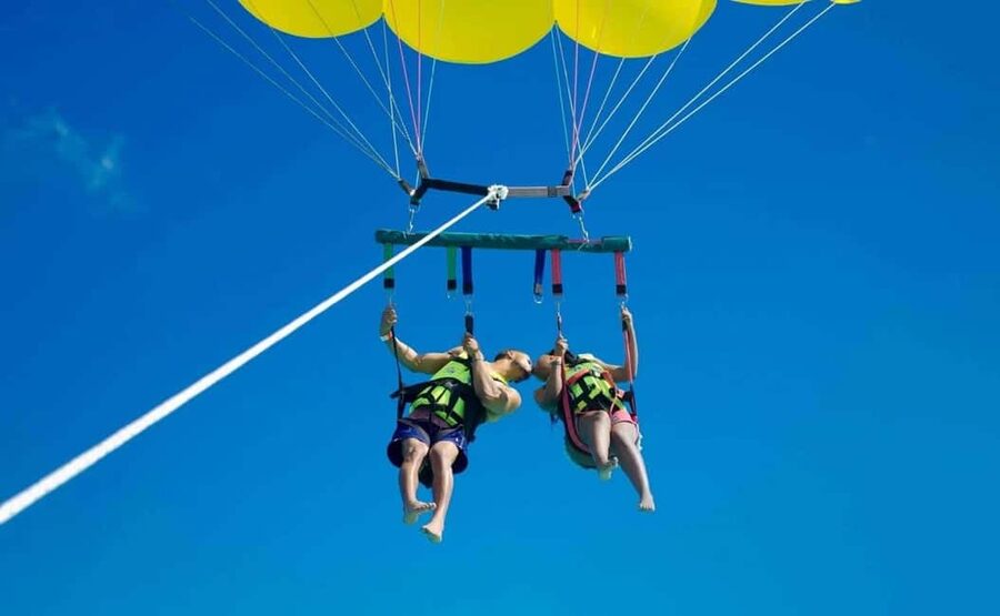 St. Julian's: Parasailing Flight with Photos and Videos - Takeoff and the 12-minute parasail flight over St. Julian’s