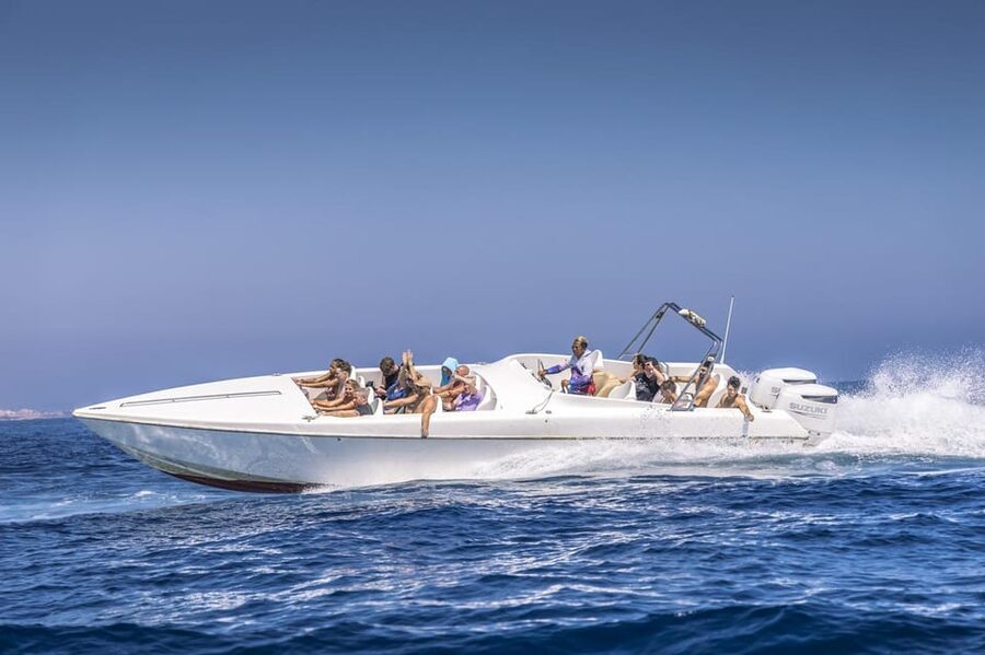 St Julian's: Powerboat Comino Blue Lagoon - St Maria’s Caves: The Scenic Break That Makes the Trip Feel Worth It