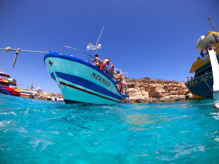 St Paul's Bay: Comino, Blue Lagoon, Gozo, & Caves Boat Tour - Santa Maria Caves and cave passes: where conditions decide your day