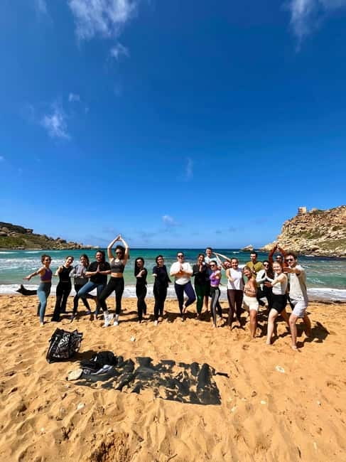 Sunday: Ghajn Tuffieha (Riviera) Beach Yoga Class - Price and value: is $25 worth it?