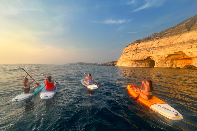 SUP Sunset Paddling to Ta Marija Caves - Paddle to Ta’ Marija caves: what the route feels like in real time