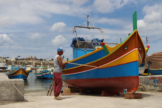 Temples, Blue Grotto, Marsaxlokk - Mobile Tickets, Pickup, and Easy Start at Grand Harbour