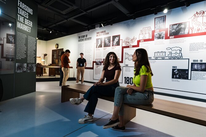 The Farsons Brewery Experience Entry Ticket and Beer Flight - Exhibits, Photo Stops, and That Indoor to Terrace Flow